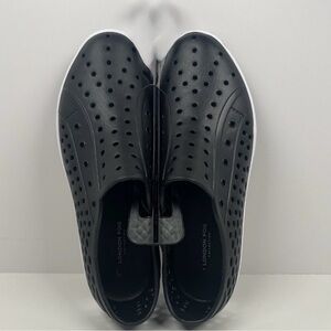 London Fog Men's Black Perforated Loafers